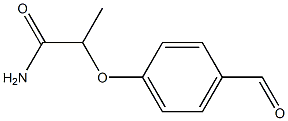 2-(4-formylphenoxy)propanamide 化学構造式
