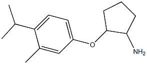 2-(4-isopropyl-3-methylphenoxy)cyclopentanamine Structure