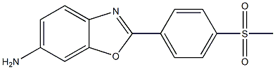 2-(4-methanesulfonylphenyl)-1,3-benzoxazol-6-amine 化学構造式
