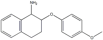 2-(4-methoxyphenoxy)-1,2,3,4-tetrahydronaphthalen-1-amine,,结构式