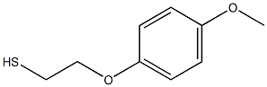 2-(4-methoxyphenoxy)ethanethiol Struktur