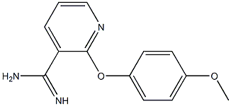 2-(4-methoxyphenoxy)pyridine-3-carboximidamide Structure