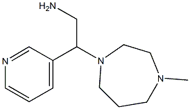 2-(4-methyl-1,4-diazepan-1-yl)-2-(pyridin-3-yl)ethan-1-amine Struktur
