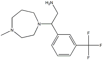 2-(4-methyl-1,4-diazepan-1-yl)-2-[3-(trifluoromethyl)phenyl]ethan-1-amine,,结构式