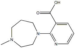 2-(4-methyl-1,4-diazepan-1-yl)pyridine-3-carboxylic acid Struktur