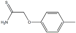 2-(4-methylphenoxy)ethanethioamide,,结构式