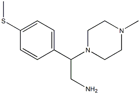 2-(4-methylpiperazin-1-yl)-2-[4-(methylsulfanyl)phenyl]ethan-1-amine,,结构式