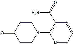 2-(4-oxopiperidin-1-yl)nicotinamide 化学構造式