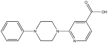 2-(4-phenylpiperazin-1-yl)pyridine-4-carboxylic acid Structure