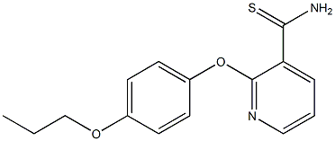  2-(4-propoxyphenoxy)pyridine-3-carbothioamide