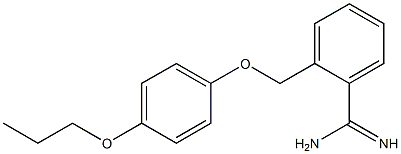2-(4-propoxyphenoxymethyl)benzene-1-carboximidamide|