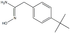 2-(4-tert-butylphenyl)-N'-hydroxyethanimidamide Struktur
