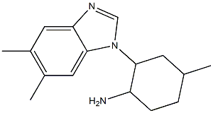  2-(5,6-dimethyl-1H-1,3-benzodiazol-1-yl)-4-methylcyclohexan-1-amine