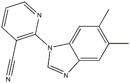 2-(5,6-dimethyl-1H-benzimidazol-1-yl)nicotinonitrile