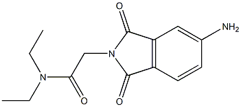 2-(5-amino-1,3-dioxo-2,3-dihydro-1H-isoindol-2-yl)-N,N-diethylacetamide Structure