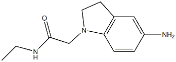 2-(5-amino-2,3-dihydro-1H-indol-1-yl)-N-ethylacetamide Structure