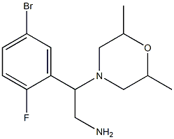 2-(5-bromo-2-fluorophenyl)-2-(2,6-dimethylmorpholin-4-yl)ethanamine