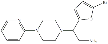 2-(5-bromofuran-2-yl)-2-[4-(pyridin-2-yl)piperazin-1-yl]ethan-1-amine Structure