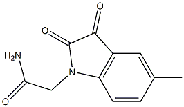 2-(5-methyl-2,3-dioxo-2,3-dihydro-1H-indol-1-yl)acetamide Structure