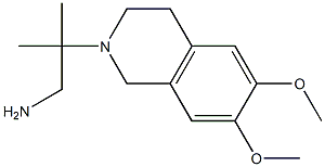 2-(6,7-dimethoxy-3,4-dihydroisoquinolin-2(1H)-yl)-2-methylpropan-1-amine Struktur