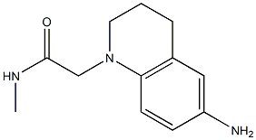 2-(6-amino-1,2,3,4-tetrahydroquinolin-1-yl)-N-methylacetamide,,结构式