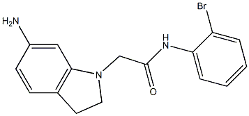  2-(6-amino-2,3-dihydro-1H-indol-1-yl)-N-(2-bromophenyl)acetamide