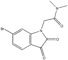 2-(6-bromo-2,3-dioxo-2,3-dihydro-1H-indol-1-yl)-N,N-dimethylacetamide Structure