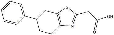 2-(6-phenyl-4,5,6,7-tetrahydro-1,3-benzothiazol-2-yl)acetic acid Structure