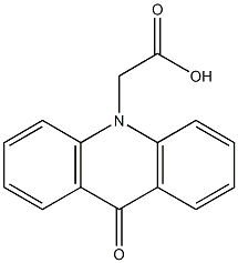 2-(9-oxo-9,10-dihydroacridin-10-yl)acetic acid Struktur