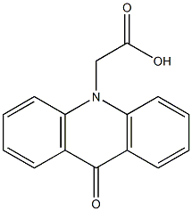 2-(9-oxo-9,10-dihydroacridin-10-yl)acetic acid 结构式