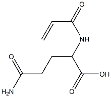 2-(acryloylamino)-5-amino-5-oxopentanoic acid Structure