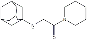 2-(adamantan-1-ylamino)-1-(piperidin-1-yl)ethan-1-one Struktur