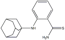 2-(adamantan-1-ylamino)benzene-1-carbothioamide 结构式
