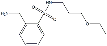 2-(aminomethyl)-N-(3-ethoxypropyl)benzenesulfonamide Structure