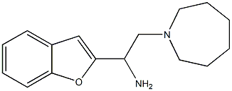 2-(azepan-1-yl)-1-(1-benzofuran-2-yl)ethan-1-amine 化学構造式
