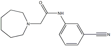 2-(azepan-1-yl)-N-(3-cyanophenyl)acetamide Struktur