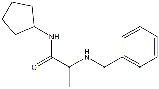 2-(benzylamino)-N-cyclopentylpropanamide Struktur