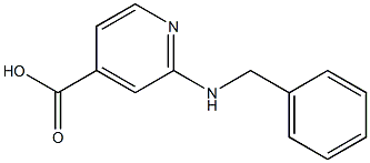 2-(benzylamino)pyridine-4-carboxylic acid Struktur