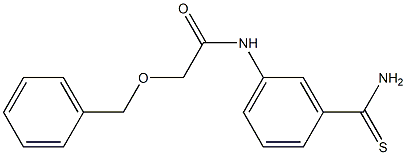 2-(benzyloxy)-N-(3-carbamothioylphenyl)acetamide Structure
