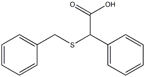 2-(benzylsulfanyl)-2-phenylacetic acid Structure