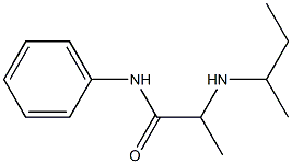 2-(butan-2-ylamino)-N-phenylpropanamide Structure