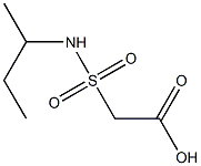 2-(butan-2-ylsulfamoyl)acetic acid Structure