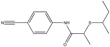 2-(butan-2-ylsulfanyl)-N-(4-cyanophenyl)propanamide