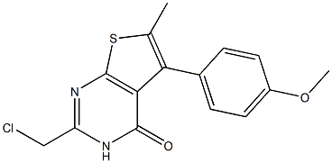 2-(chloromethyl)-5-(4-methoxyphenyl)-6-methyl-3H,4H-thieno[2,3-d]pyrimidin-4-one