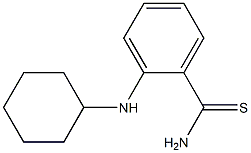 2-(cyclohexylamino)benzene-1-carbothioamide 化学構造式