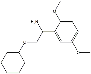 2-(cyclohexyloxy)-1-(2,5-dimethoxyphenyl)ethanamine Struktur
