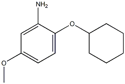 2-(cyclohexyloxy)-5-methoxyaniline Struktur