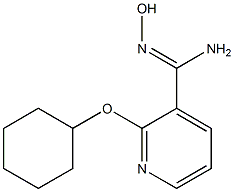  2-(cyclohexyloxy)-N'-hydroxypyridine-3-carboximidamide