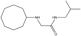 2-(cyclooctylamino)-N-(2-methylpropyl)acetamide 化学構造式