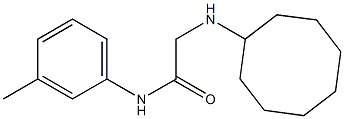 2-(cyclooctylamino)-N-(3-methylphenyl)acetamide Structure